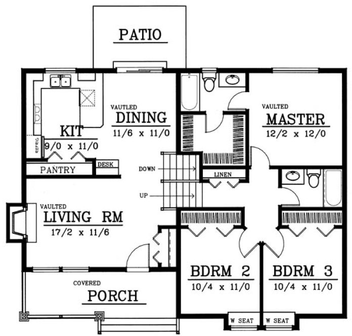Main Floor Plan for House Plan #234222