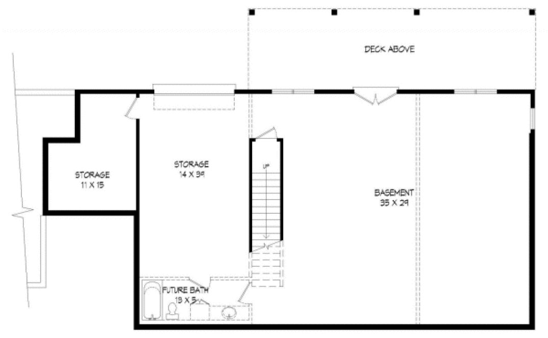 Basement Plan for House Plan #690561
