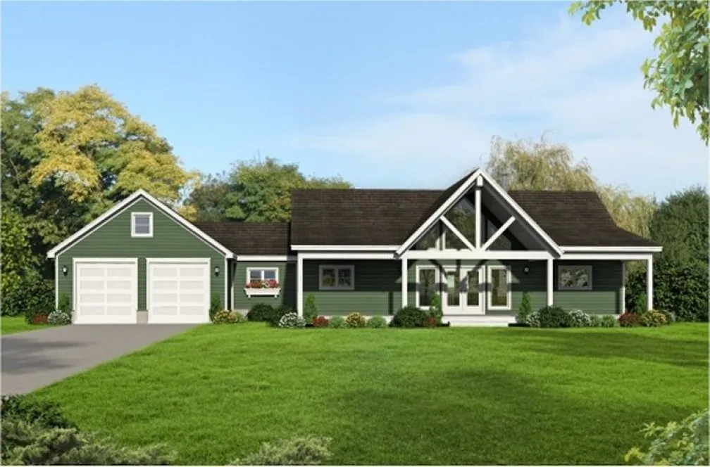 Full Rendering for House Plan #690561