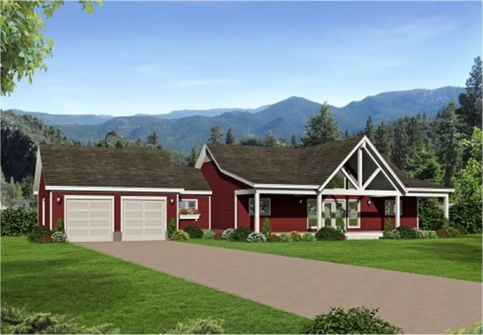 Full Rendering for House Plan #691561