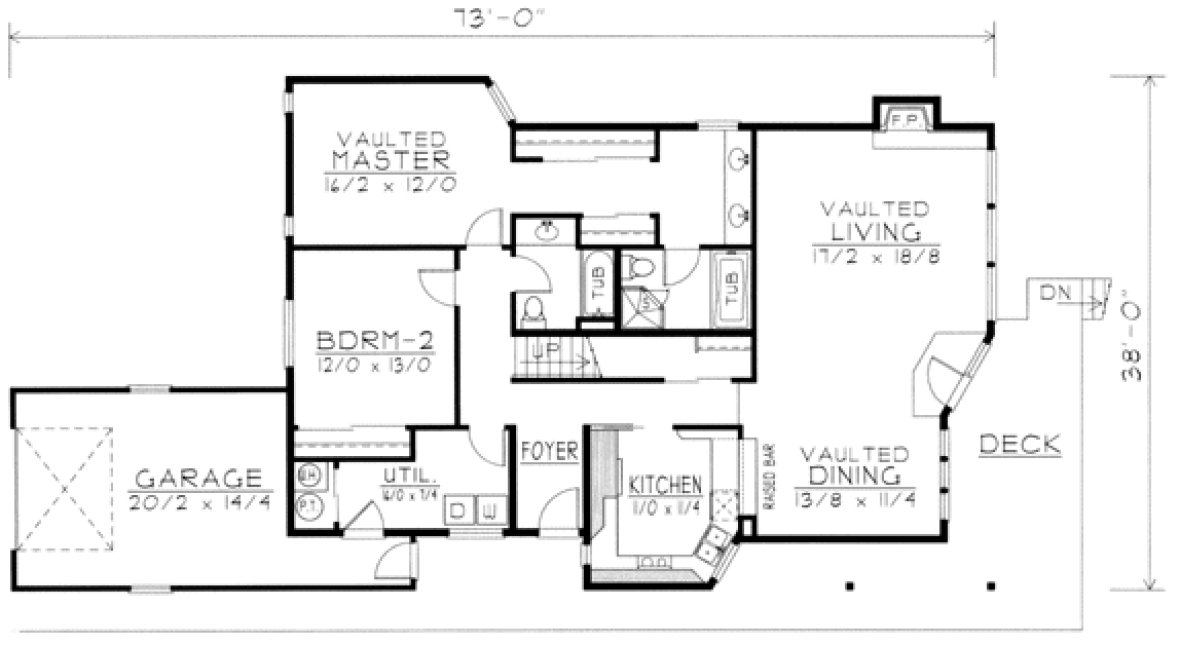Main Floor Plan for House Plan #803132