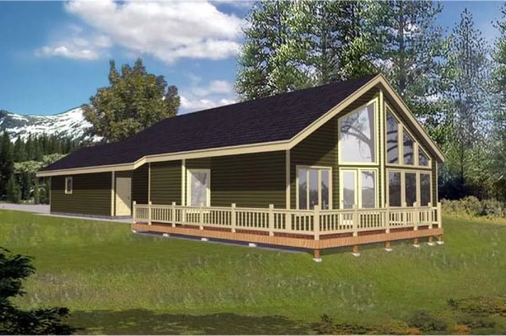 Full Rendering for House Plan #803132