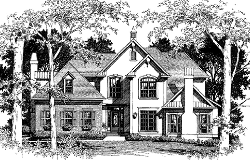 Full Rendering for House Plan #112703