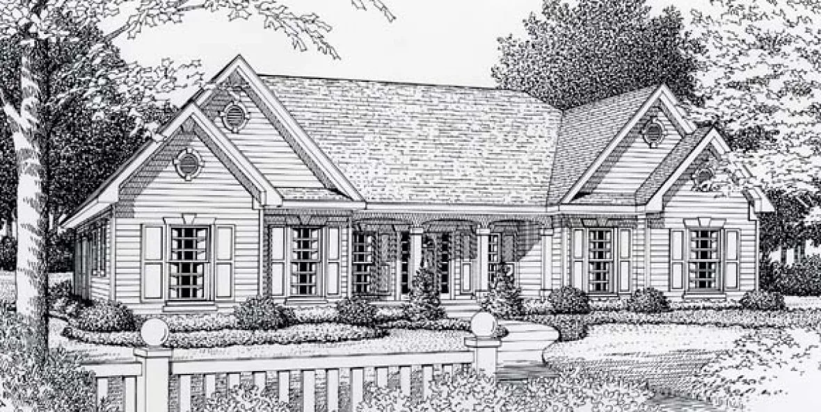 Full Rendering for House Plan #809081