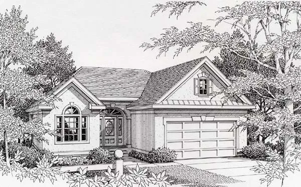 Full Rendering for House Plan #800511