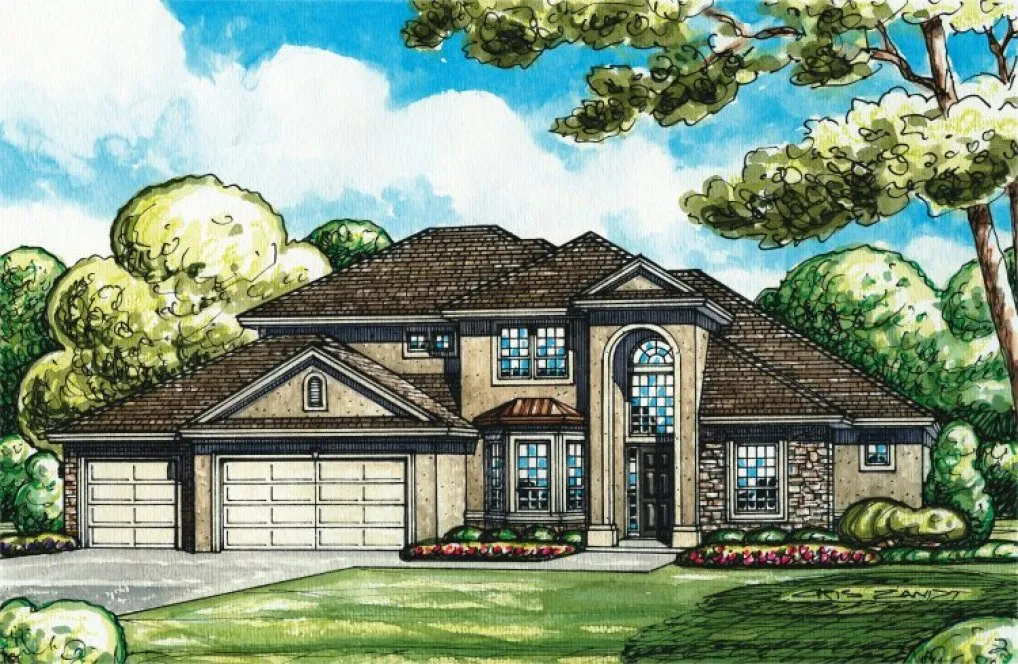 Full Rendering for House Plan #155813