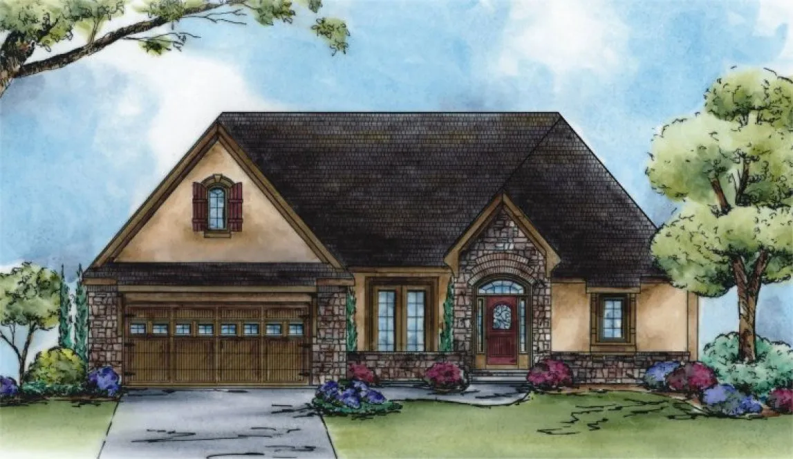 Full Rendering for House Plan #157032