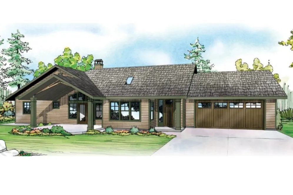 Full Rendering for House Plan #346802