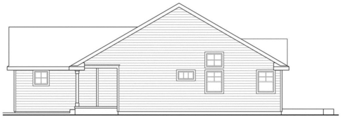 Right Elevation for House Plan #344881