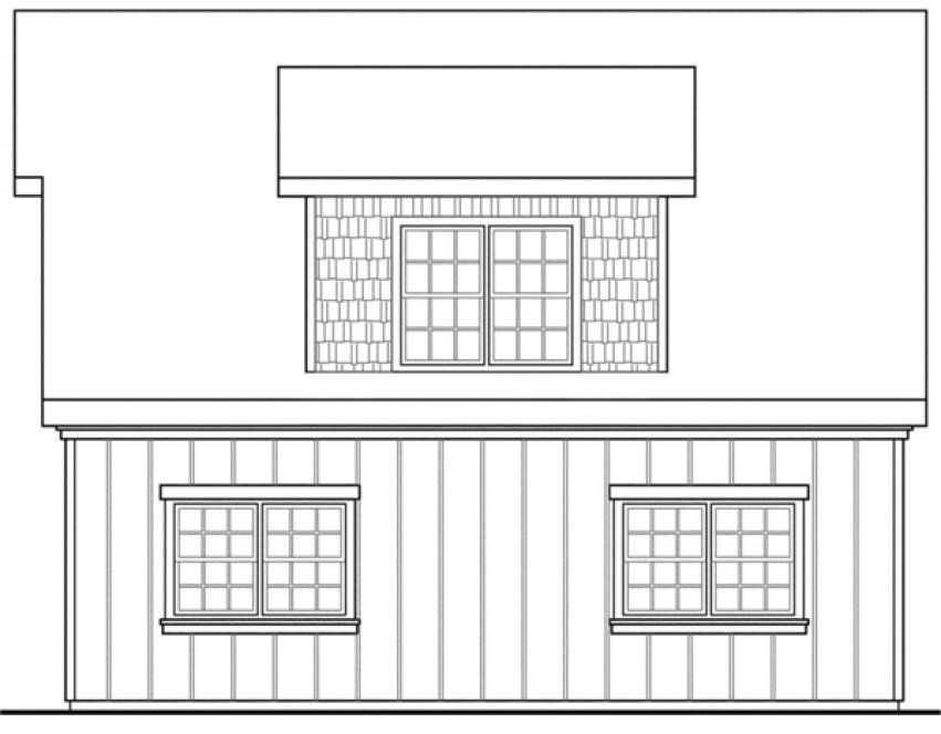 Right Elevation for House Plan #344731