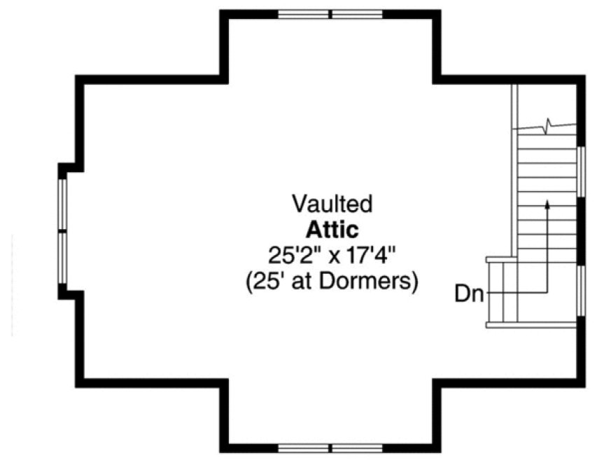 Second Floor Plan for House Plan #344731