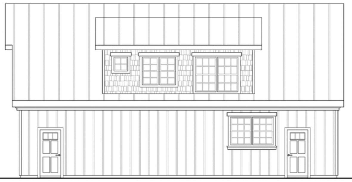 Right Elevation for House Plan #346322