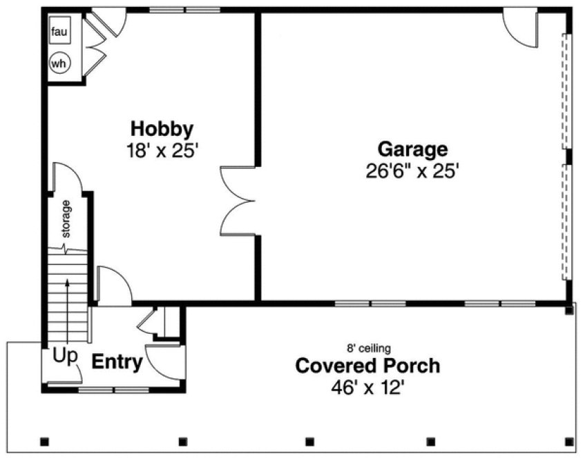 Main Floor Plan for House Plan #346322