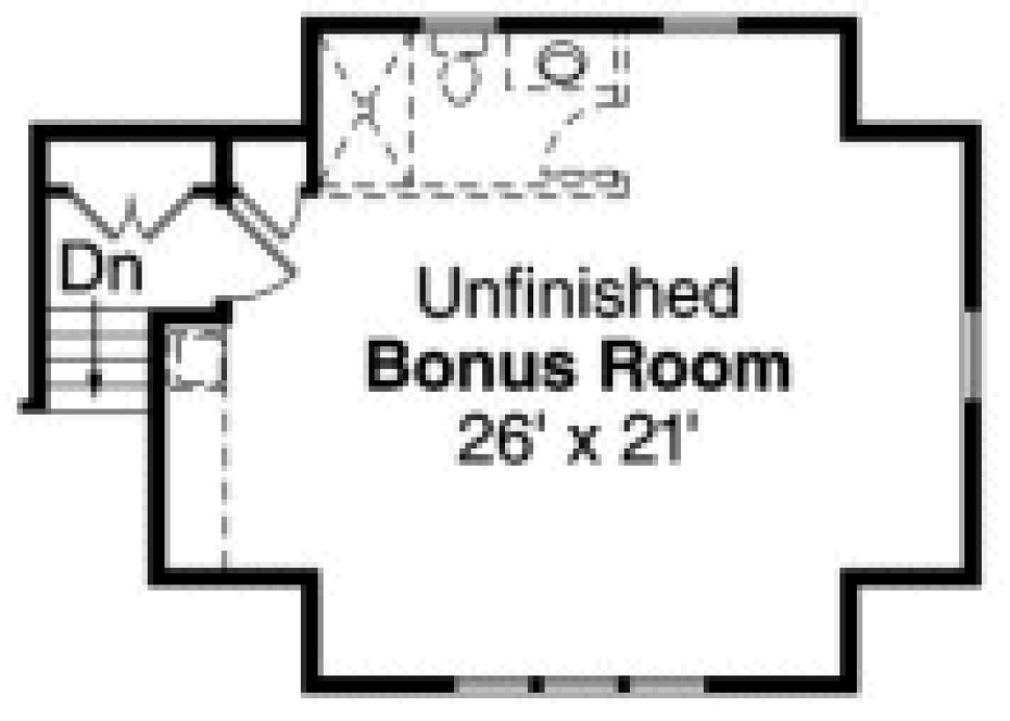 Attic Plan for House Plan #348152