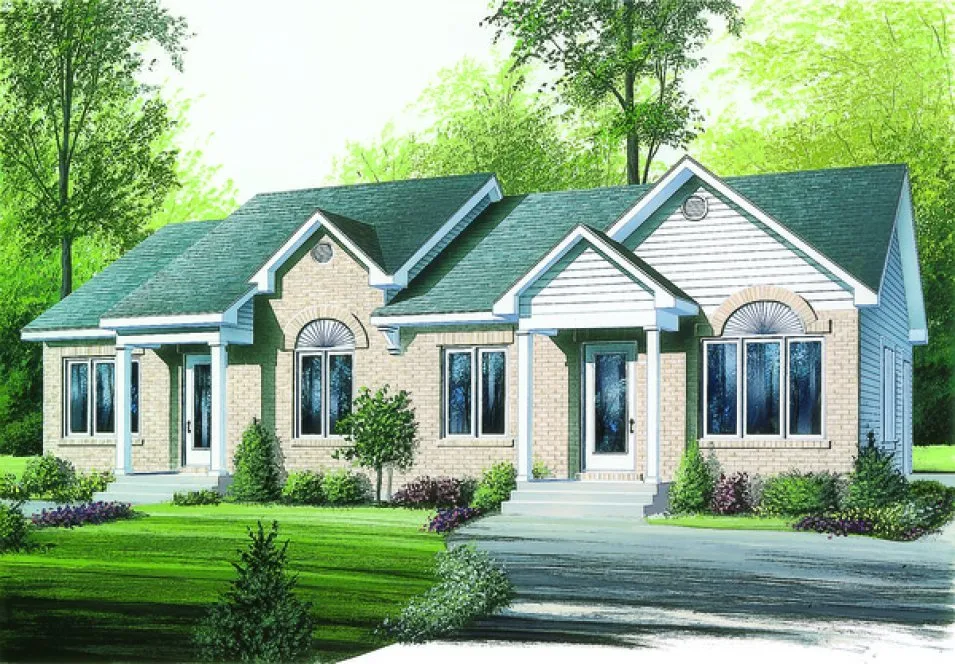 Full Rendering for House Plan #145802