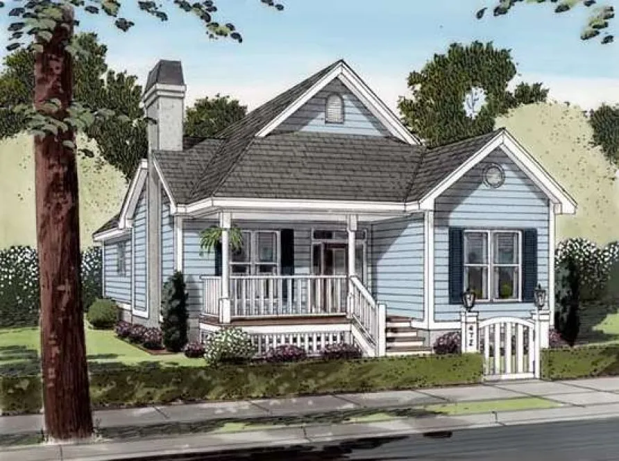 Full Rendering for House Plan #252047