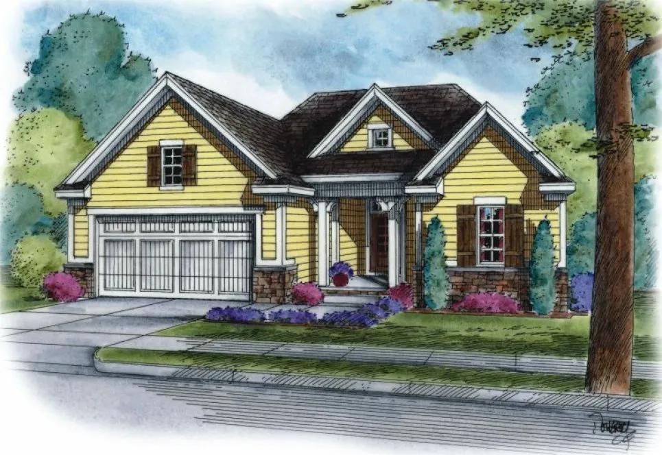 Full Rendering for House Plan #158581