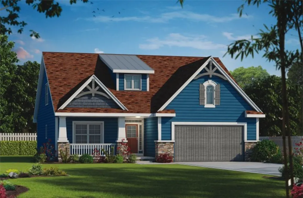 Full Rendering for House Plan #152322