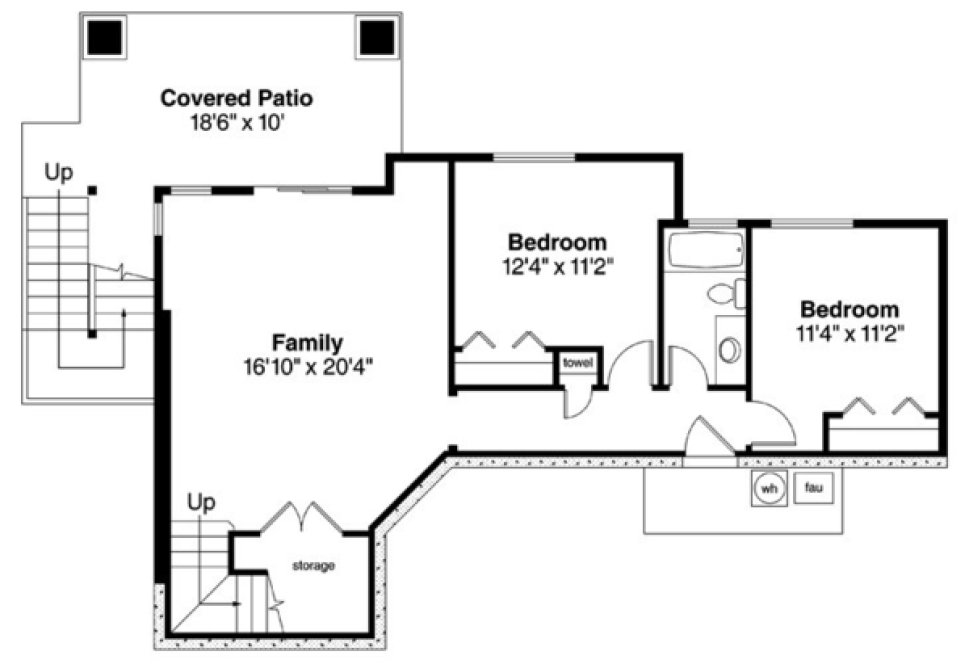 Basement Plan for House Plan #349752