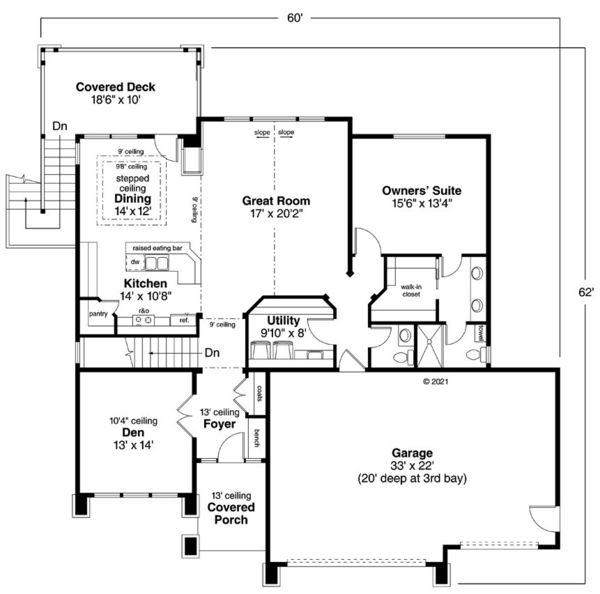 Main Floor Plan for House Plan #349752