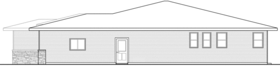 Right Elevation for House Plan #349722