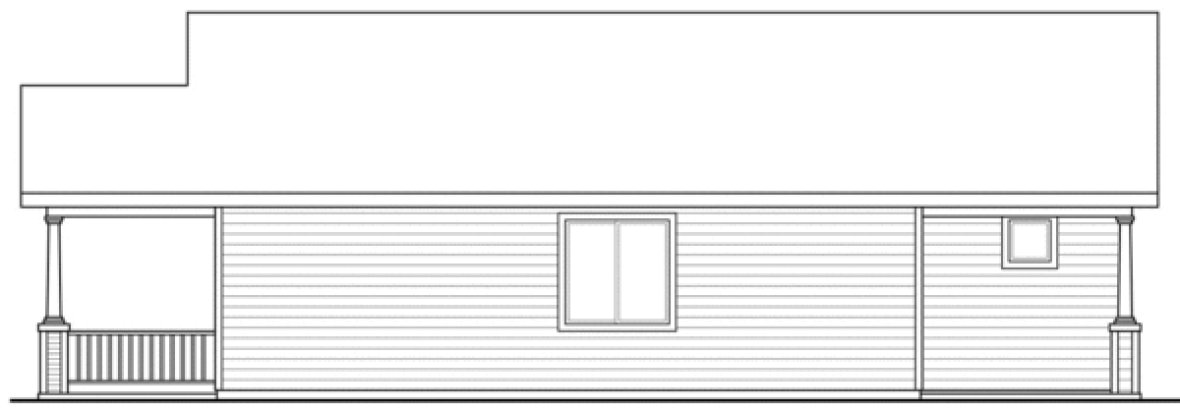 Right Elevation for House Plan #345721