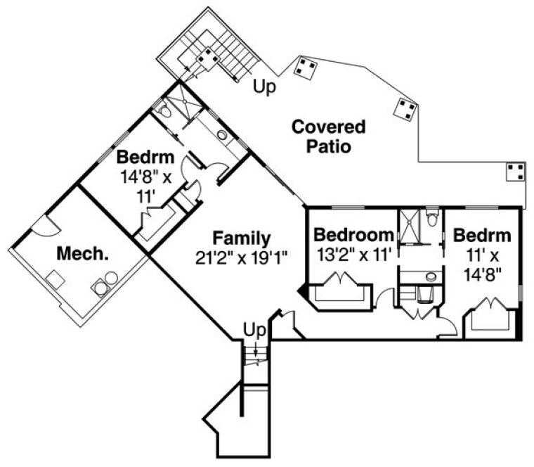 Basement Plan for House Plan #347914