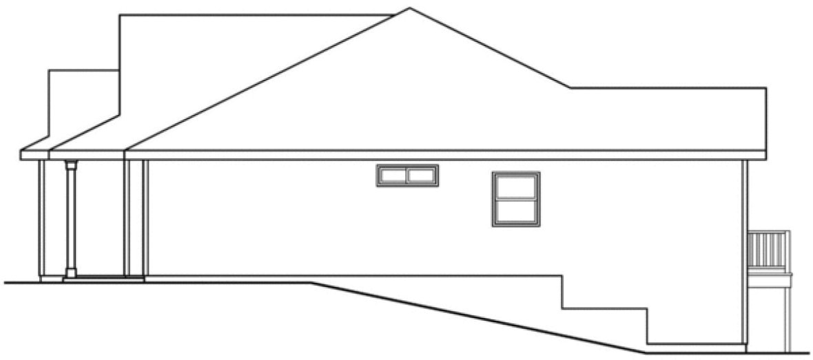 Right Elevation for House Plan #347641