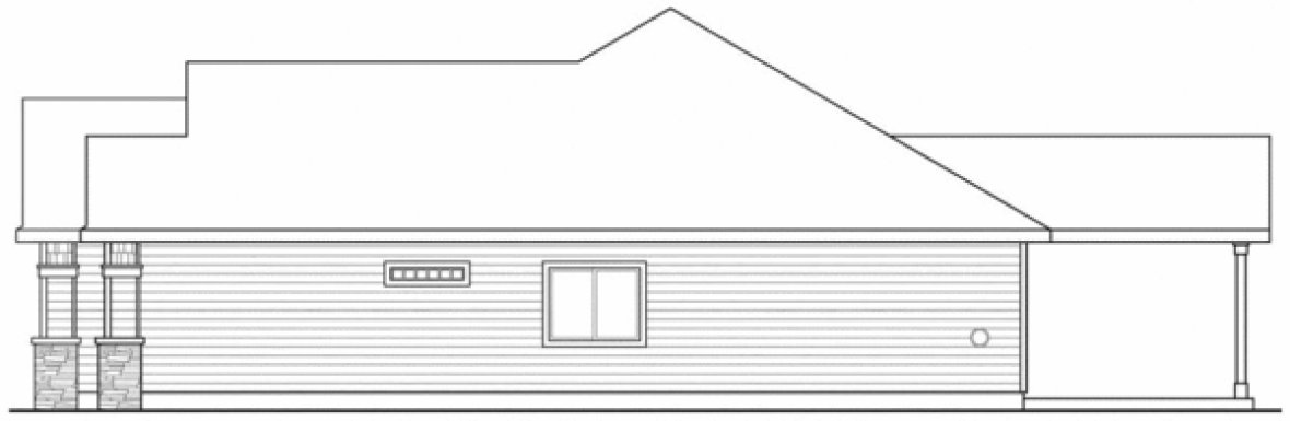 Right Elevation for House Plan #346132