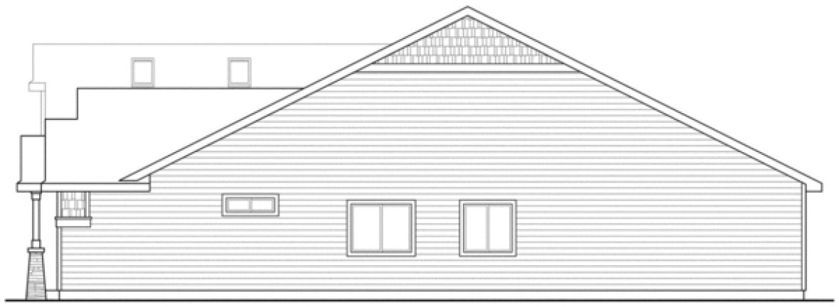 Right Elevation for House Plan #349132