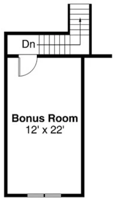 Second Floor Plan for House Plan #349132