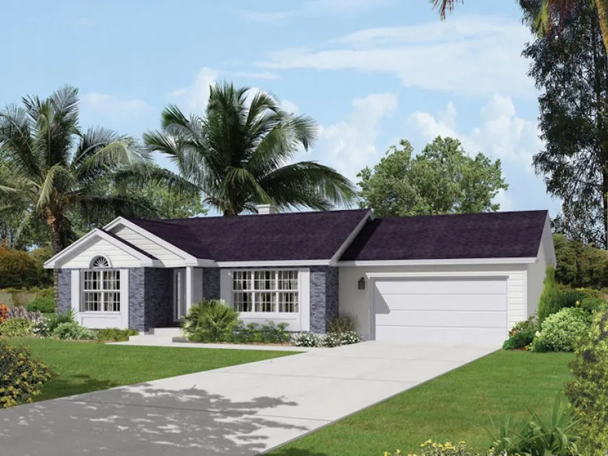 Full Rendering for House Plan #632011