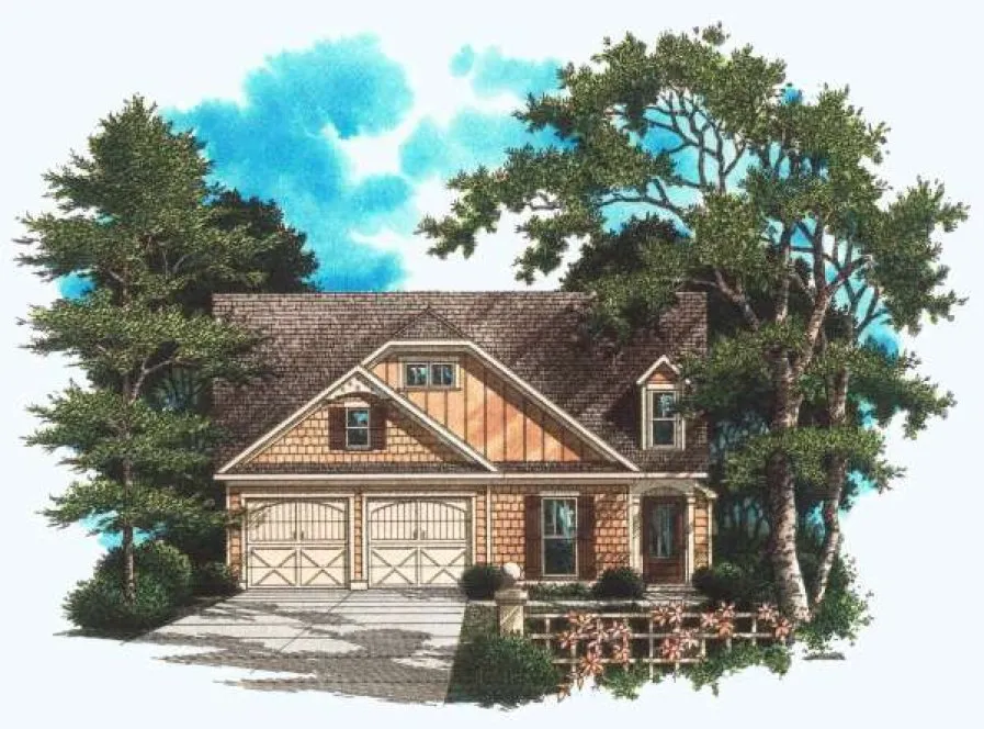 Full Rendering for House Plan #122351