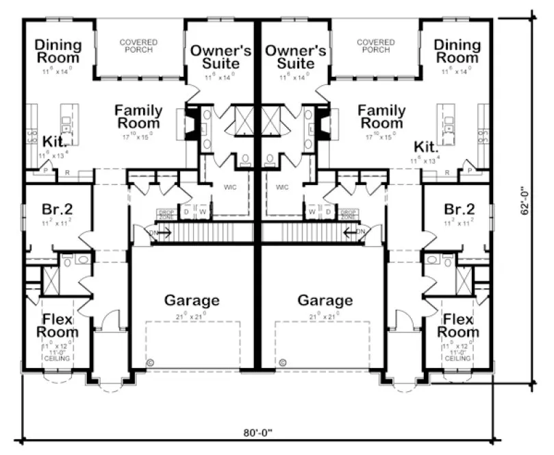 Main Floor Plan for House Plan #154843
