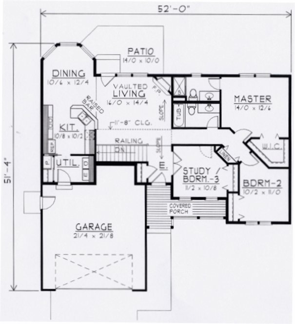 Main Floor Plan for House Plan #808631