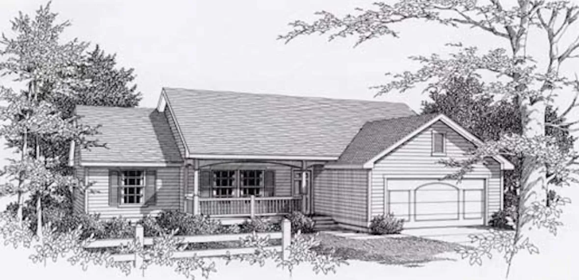 Full Rendering for House Plan #807941