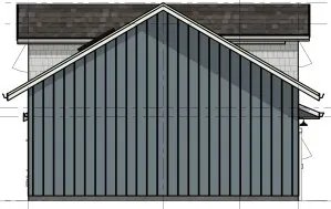 Rear Elevation for House Plan #765611