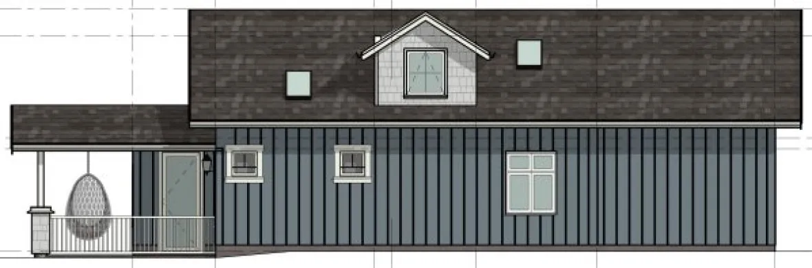 Right Elevation for House Plan #765611