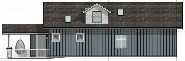 Right Elevation for House Plan #765611