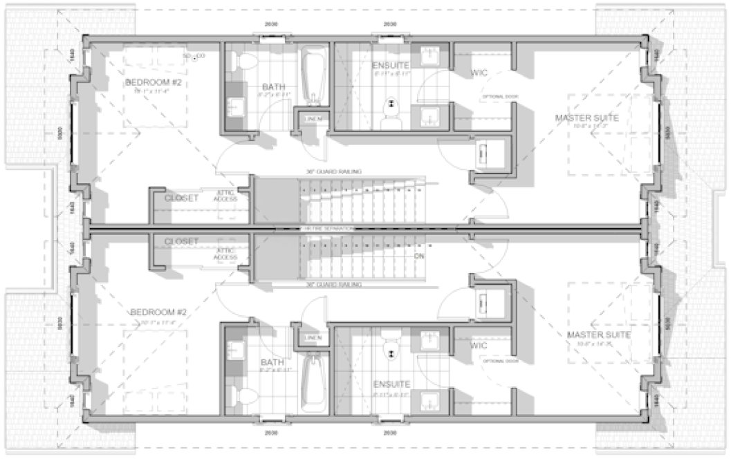 Second Floor Plan for House Plan #765681