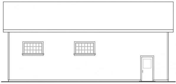 Left Elevation for House Plan #342321