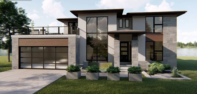 Full Rendering for House Plan #709942