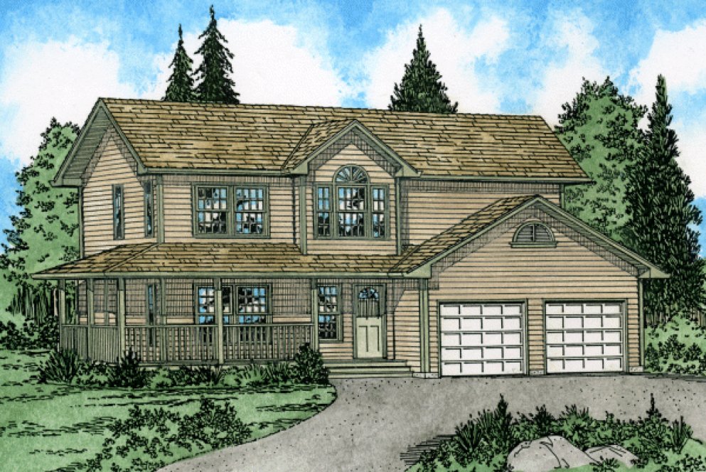 Full Rendering for House Plan #224202