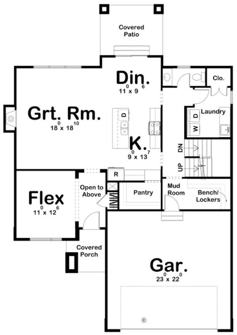 Main Floor Plan for House Plan #703442