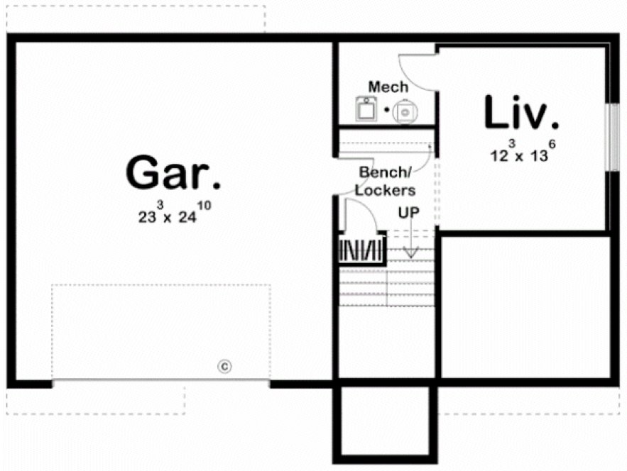 Basement Plan for House Plan #707051