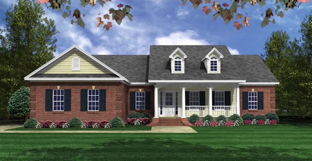 Full Rendering for House Plan #211361