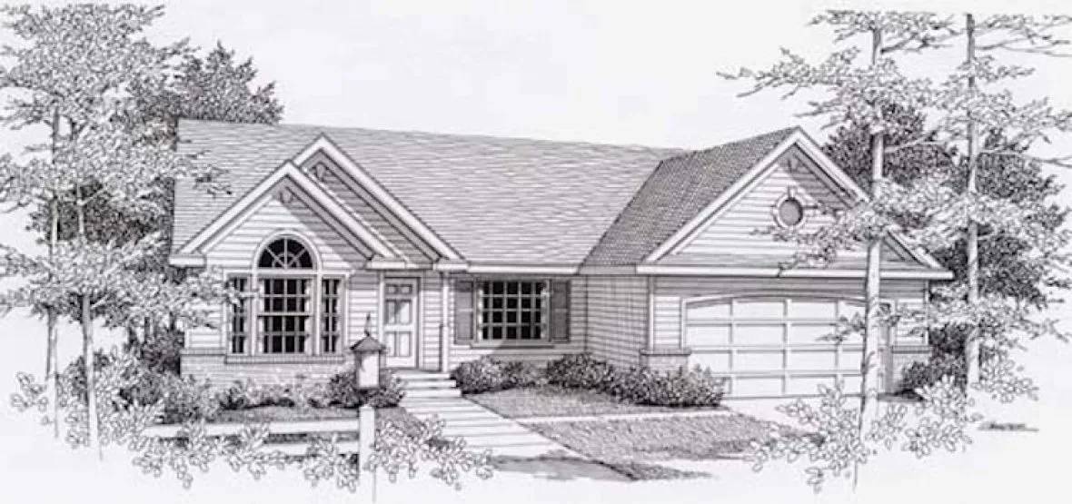 Full Rendering for House Plan #802151