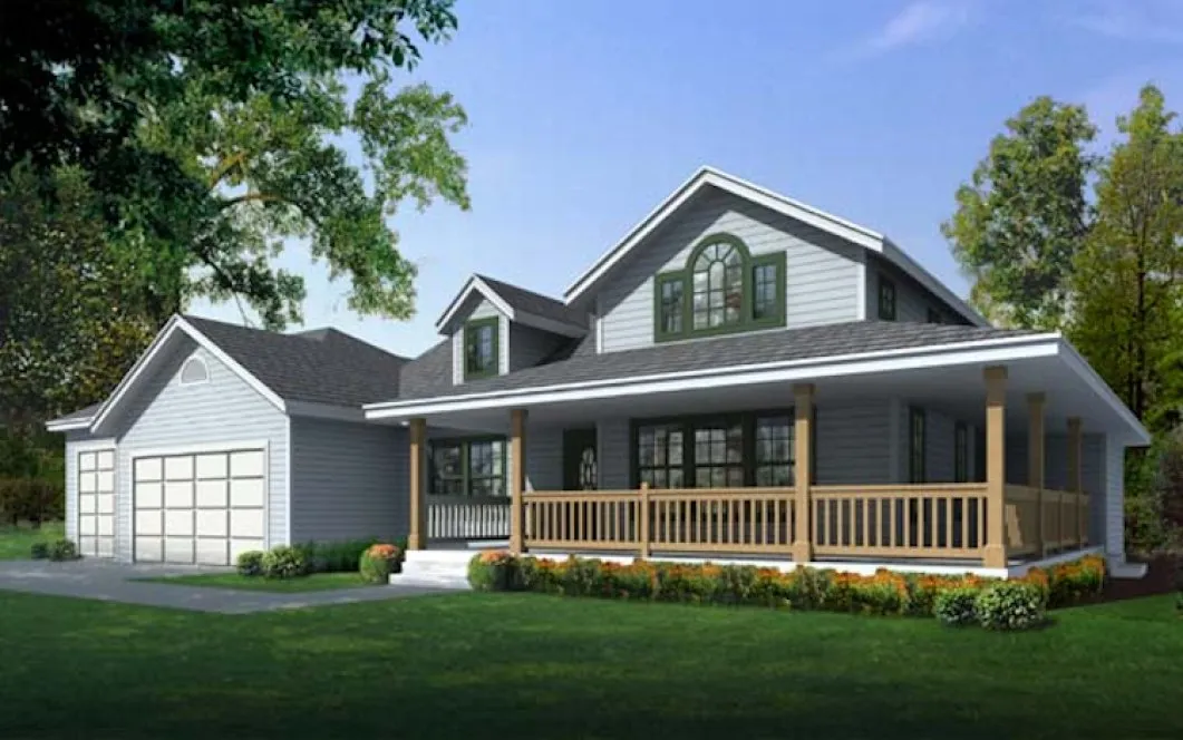 Full Rendering for House Plan #805151