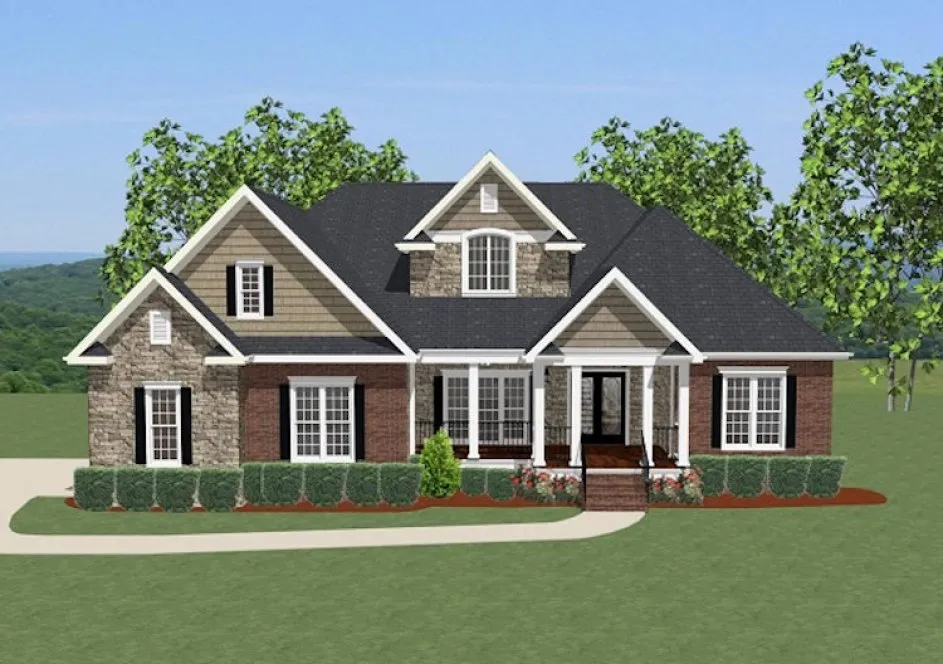 Full Rendering for House Plan #728492
