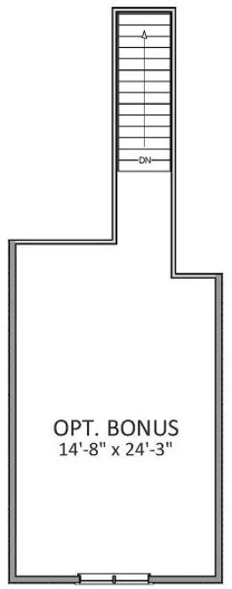 Attic Plan for House Plan #727212